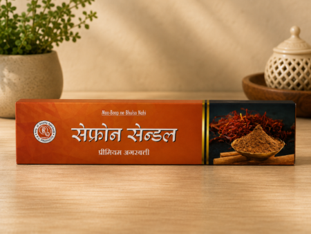Saffron Sandal Premium Incense Sticks